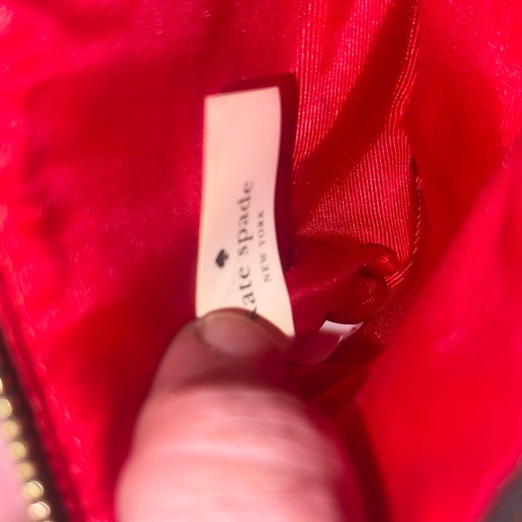 Rare Vintage Kate Spade Wristlet Wallet Staci Polka Dot Black/White 1 Mark GUC - Picture 6 of 9